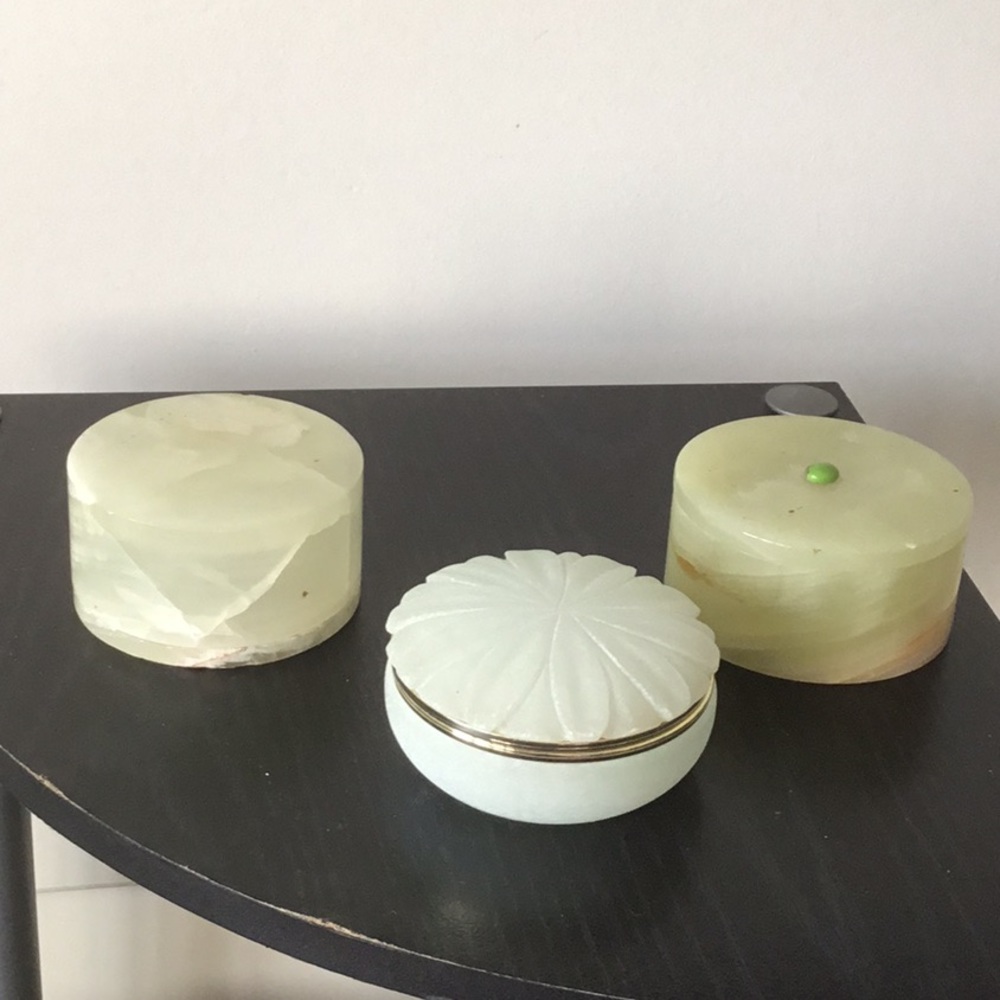 Marble set of three boxes